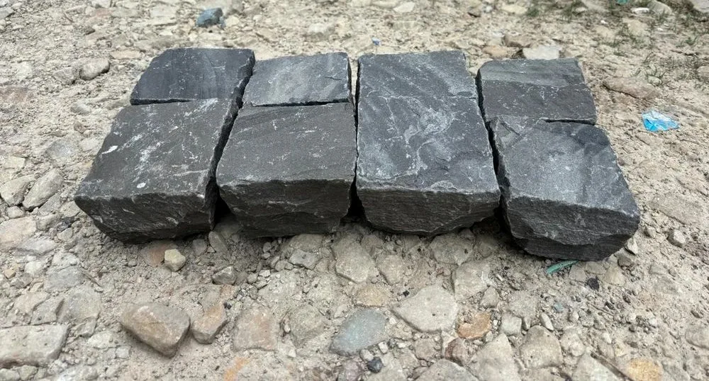 Sagar Black Basalt Cobblestone view 11