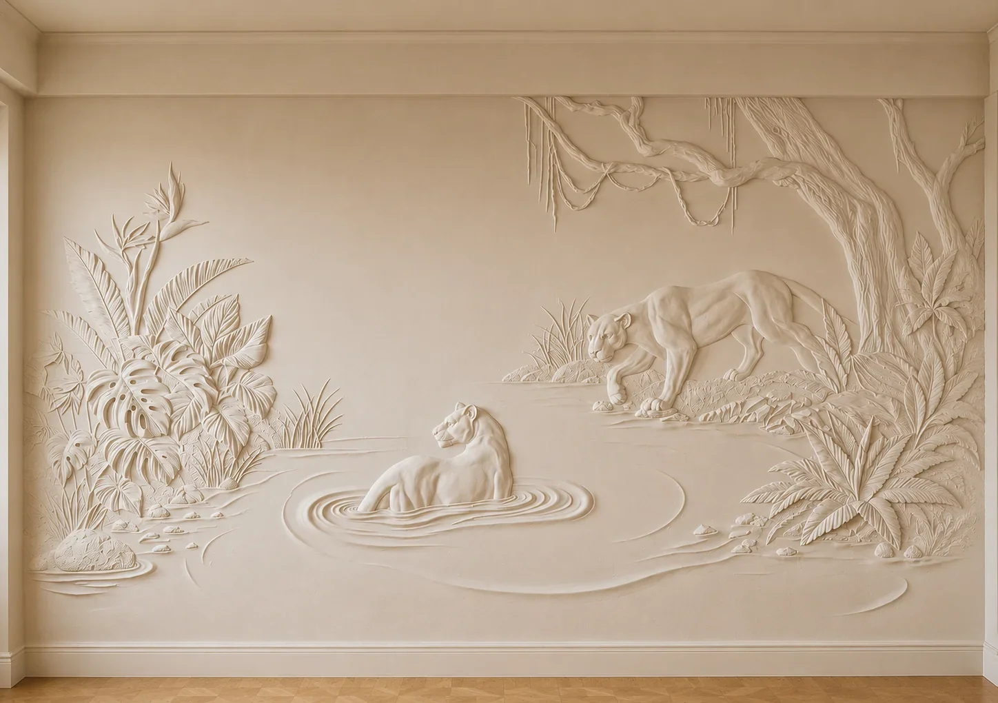 Forest 3 - Carved Feature Wall by JJM Stone Art UAE