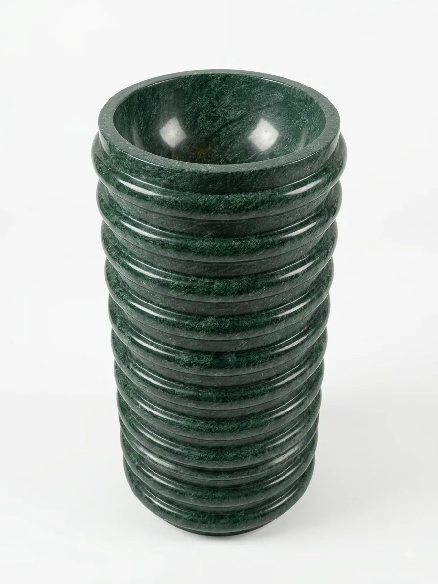 Green Ring Basin - Basin by JJM Stone Art UAE