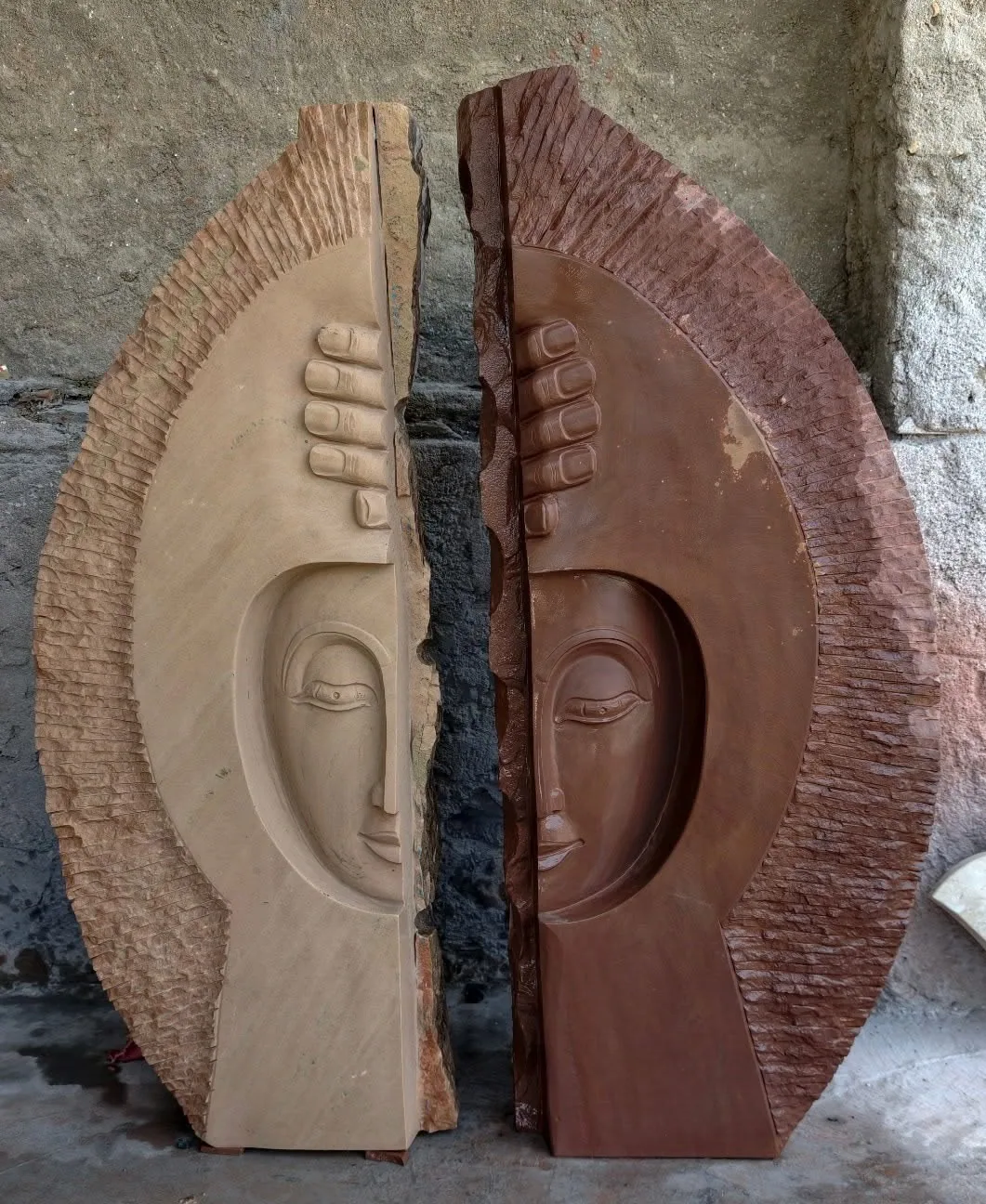 Harmony Buddha - Sculpture by JJM Stone Art UAE