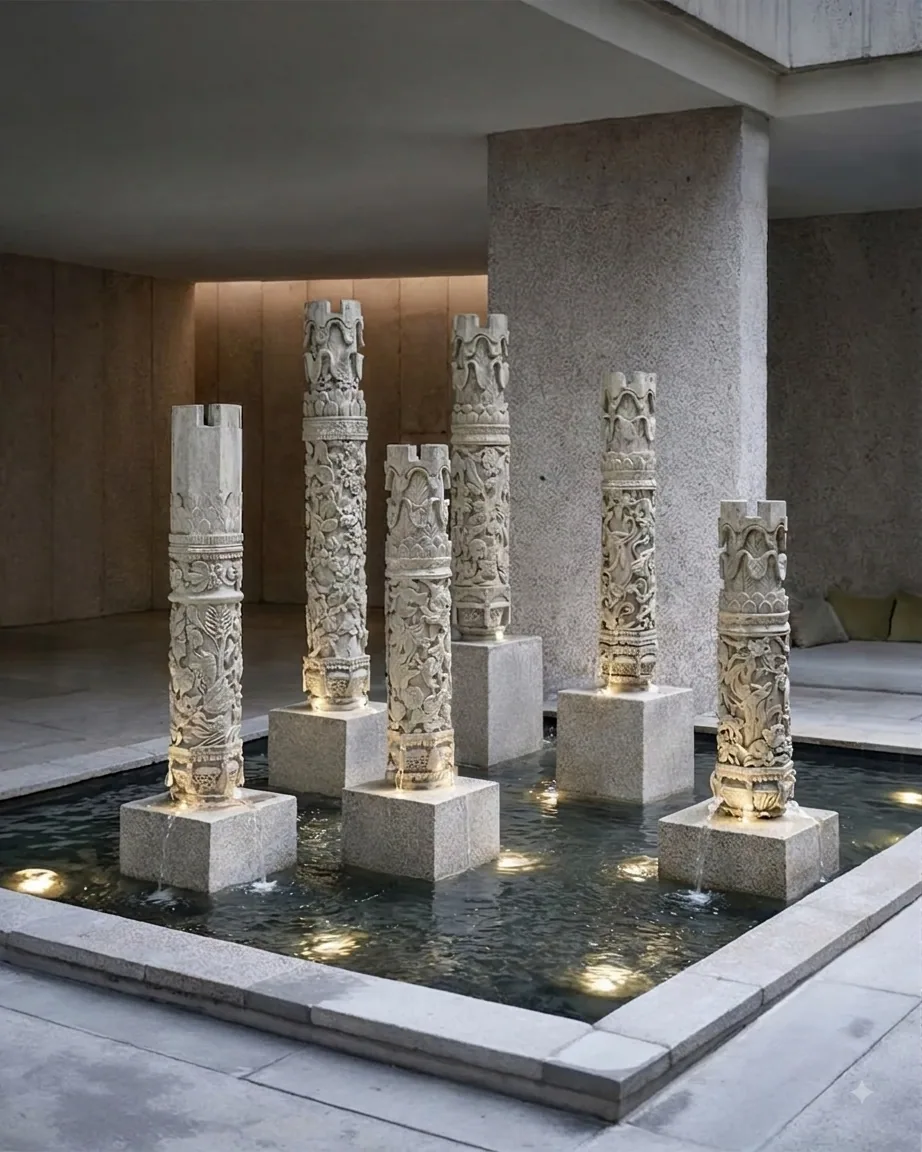 The Legacy Fountain - Water Feature & Fountain by JJM Stone Art UAE