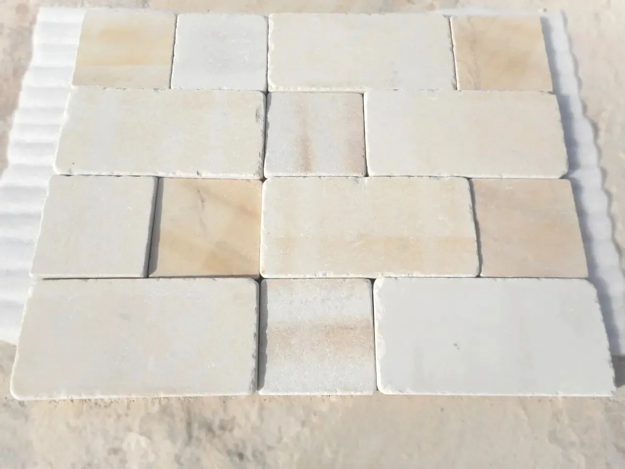 Mint Yellow Cobblestone view 4