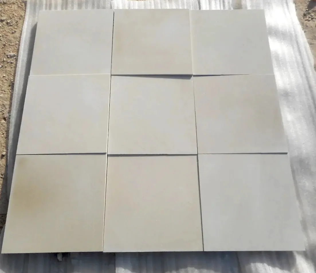 Off White Sandstone Cobblestone - Paving And Cobble by JJM Stone Art UAE