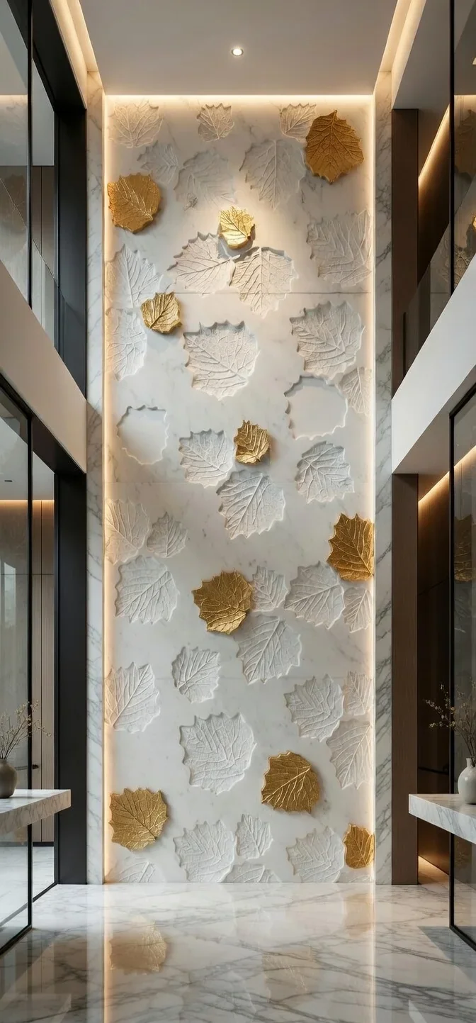 Spring - Carved Feature Wall by JJM Stone Art UAE