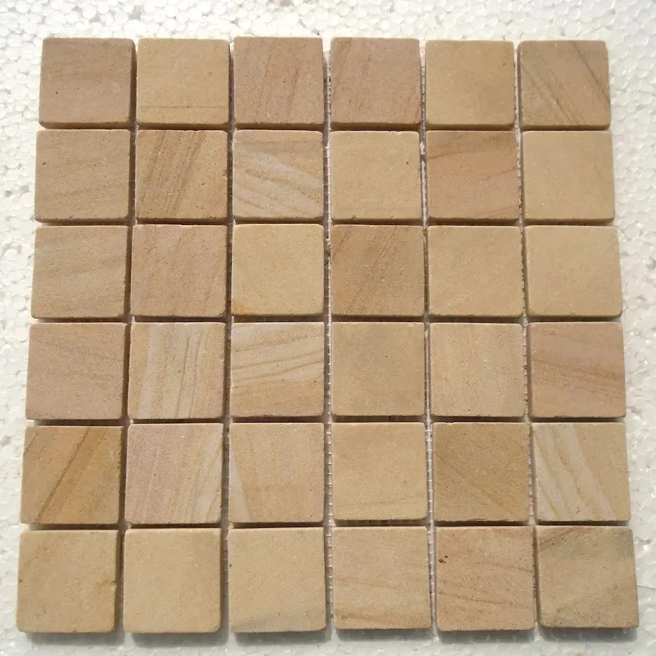 Teak Vein Sandstone Cobblestone - Paving And Cobble by JJM Stone Art UAE