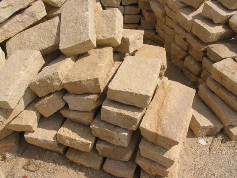 Teak Vein Sandstone Cobblestone view 5